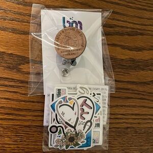 Respiratory Therapist Badge Holder & Water Bottle Stickers